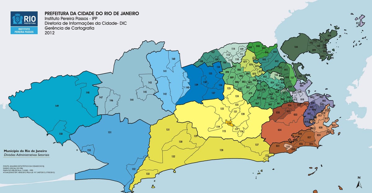 Ρίο ντε Τζανέιρο διαμέρισμα χάρτης