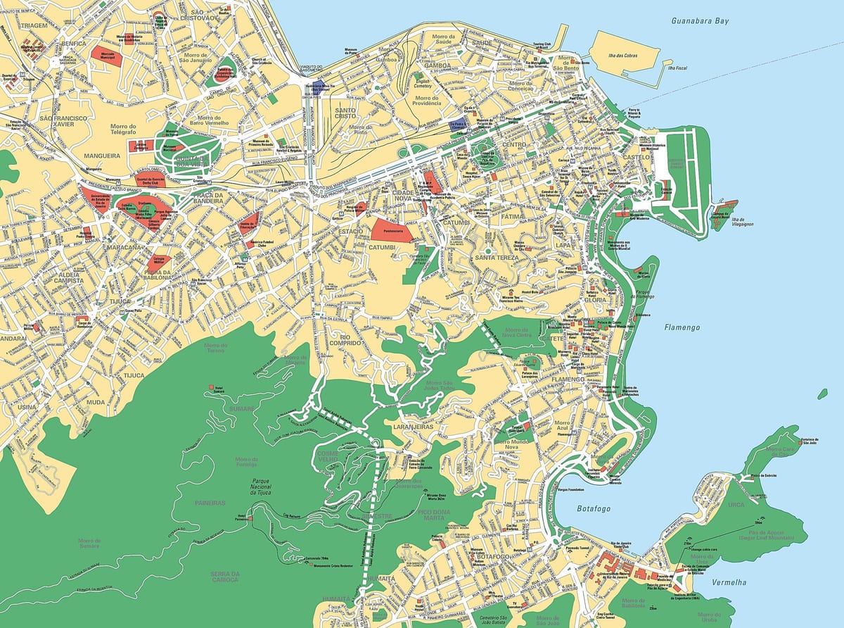Ρίο ντε Τζανέιρο εμφάνιση χάρτη