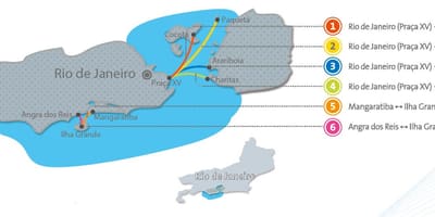 Ρίο ντε Τζανέιρο βάρκα χάρτης