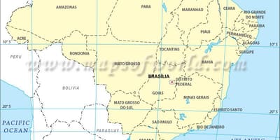 Γεωγραφικό πλάτος χάρτης του Ρίο