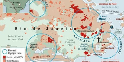 Ασφάλεια χάρτης του Ρίο ντε Τζανέιρο