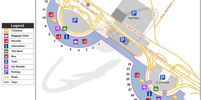 Ρίο ντε Τζανέιρο αεροδρόμιο χάρτης