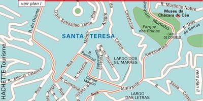 Santa teresa Ρίο ντε Τζανέιρο εμφάνιση χάρτη
